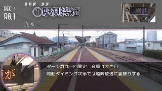 大糸線 豊科駅遠隔放送・接近放送等 | Информатор станции Тоёсина, линии Оито