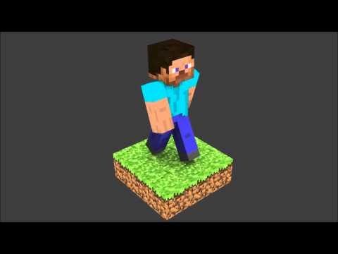 Blender 2.6 Minecraft Character Walk