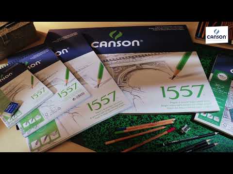 CANSON Album Spiralé Papier Dessin 1557, A4+, 180 G/m2