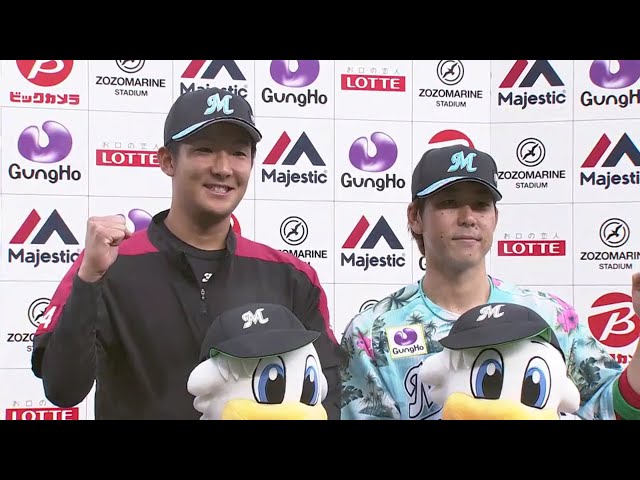 マリーンズ・鈴木選手・土肥投手ヒーローインタビュー 2019/7/7 M-L