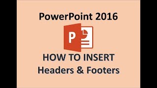 PowerPoint 2016 - Add Header & Footer - How to Insert Apply Headers & Footers in MS PPT 365 Tutorial