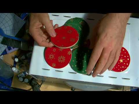 Fabric Christmas Coasters