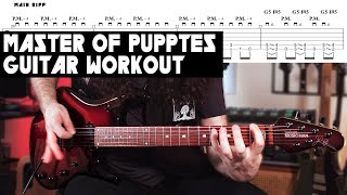 Metallica – Master of Puppets Main Riff | Guitar Tab Workout (120–220 BPM)