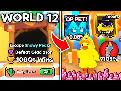 I Unlocked NEW World 12 with SUPER OP Pets and Final Boss in Arm Wrestling Simulator! (Roblox)