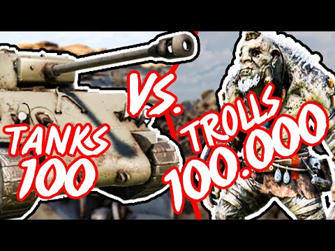 100 tanks vs 100 000 Trolls | Ultimate Epic Battle Simulator 2 | UEBS 2