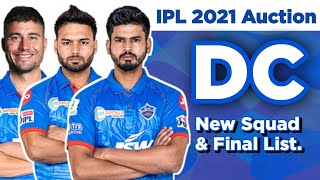 IPL 2021- DELHI CAPITALS FULL SQUAD | Delhi Capitals Team 2021 | DC Probable Squad for IPL 2021