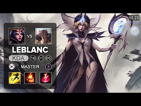 LeBlanc vs Sett Mid - KR Master Patch 10.23