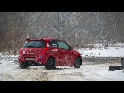 Rajdowy trening Kaczyce 2026 onboard Suzuki Swift Sport