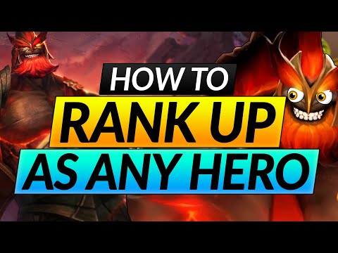 How to RANK UP with EVERY HERO - SMURF plays 3K MMR Games - Mars Tips and Tricks - Dota 2 Guide