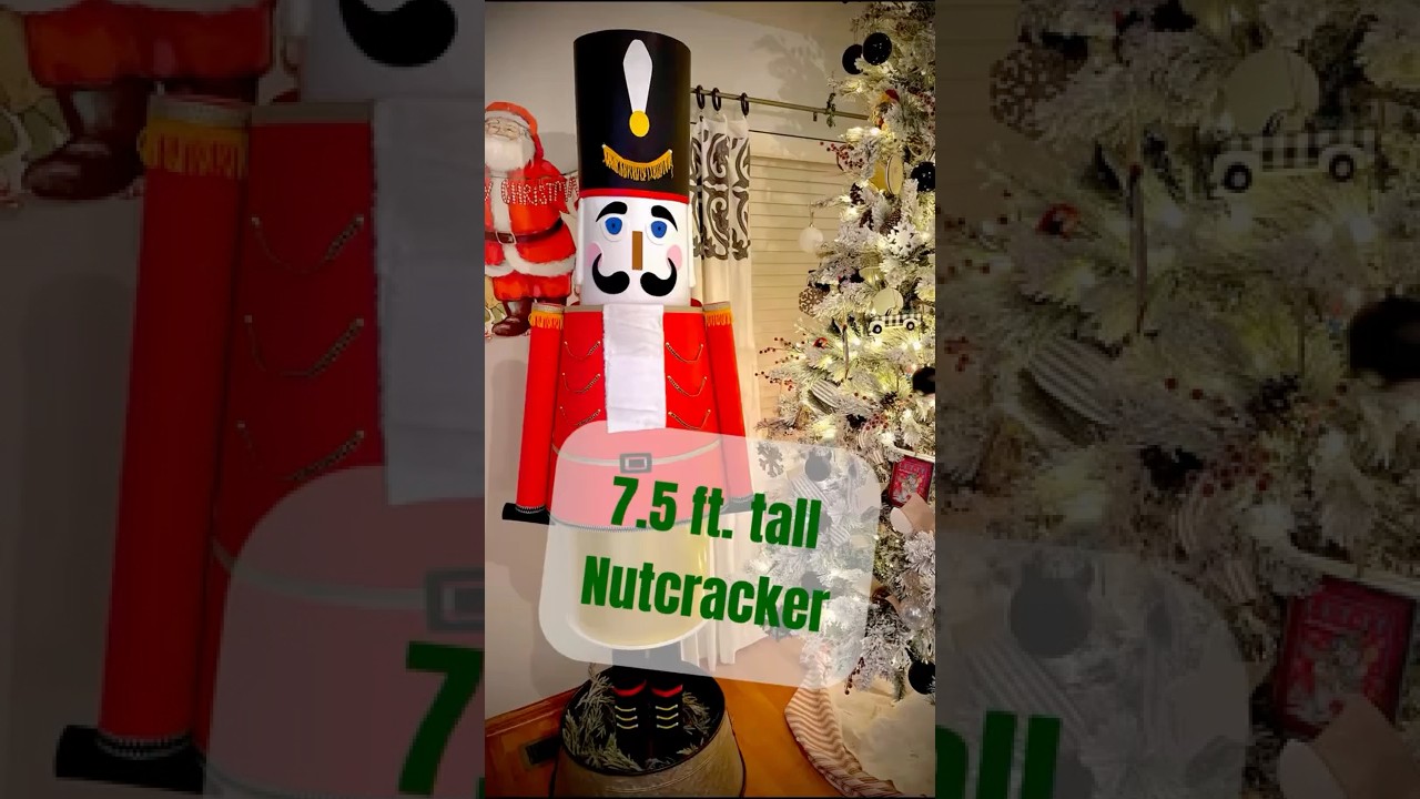 Life size nutcracker for under $15… RUN to get your supplies today!