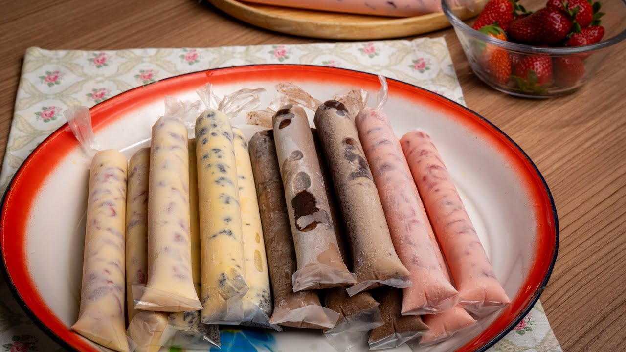 Aiskrim Cuti Sekolah: 1 Adunan Jadi 3 Perisa (Oreo, Strawberi, Milo)