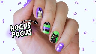 HOCUS POCUS NAILS | New Halloween Nail Art 2021