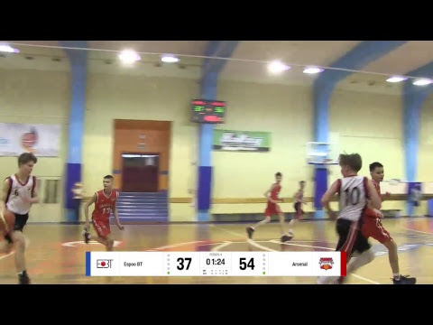 BBBL boys U14 Espoo Basket Team 2005  vs  Arsenal Tula 2005