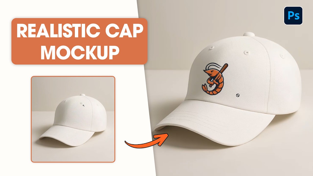 Cap Mockup Tutorial – Create Realistic Hat & Baseball Cap Mockups in Photoshop