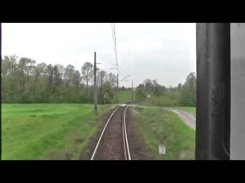 Odcinek Katowice - Wisła Uzdrowisko z tyłu pociągu TLK Wisła