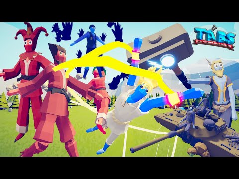 The Fighters(Kicker+Puncher+Master) vs Legacy Faction - TABS MODS LEGACY UPDATE GAMEPLAY