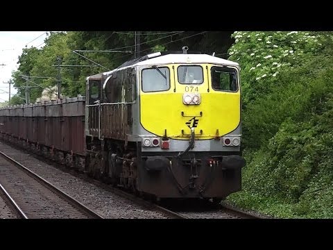 IE Class 071 Locomotive (074) on Tara Mines - Portmarnock Station