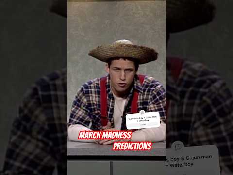 Adam Sandler knows basketball March Madness predictions #shorts ￼