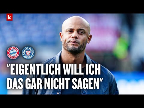 "Am Ende der Saison...": Kompany tut sich schwer beim Satzende | Bayern München - Holstein Kiel 6:1
