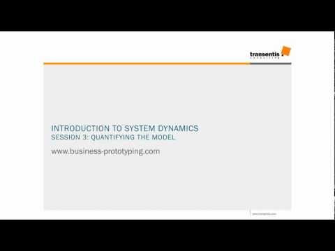 Introduction to System Dynamics --  Session 3: Quantifying the Model