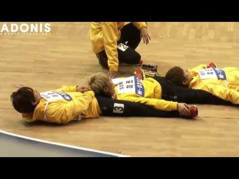 120108 Joon: Mir, Be careful of my...!! @ MBC Idol Athletic Championship