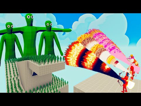 100x ZOMBIE + 3x GIANT vs 3x EVERY GOD   Totally Accurate Battle Simulator TABS