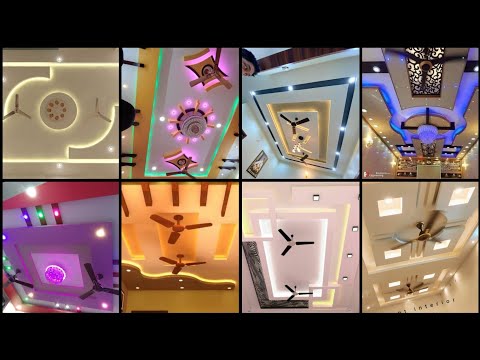Modern False Ceiling Design With Two Fan For Living Room | Pop False Ceiling Design For Hall