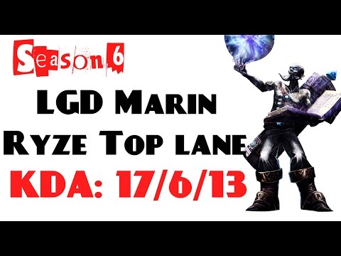 Korea Challenger LOL - LGD Marin - Ryze Top lane (Feb 8, 2016)