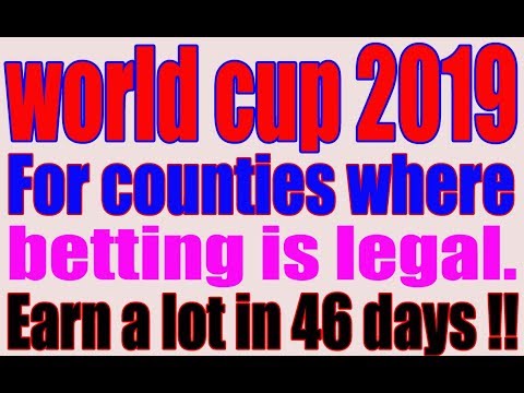 Cricket World Cup 2019. This video is particularly for those countries where betting is legal. Video