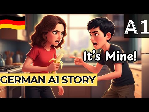 Learn German With an EASY A1 Banana Story! (for beginners)
