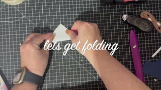 Join me in my craft room - tea bag folding and no-machine foiling #cardmaking #teabagfolding #foil