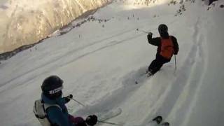 preview picture of video 'Stage Ski hors piste UCPA Argentieres fevrier 2012 0095'