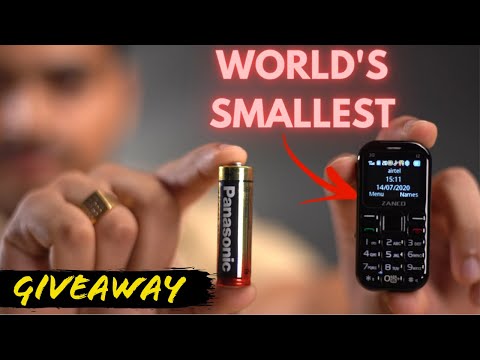 World's Smallest Phone Unboxing and Giveaway 🔥 Zanco tiny t2