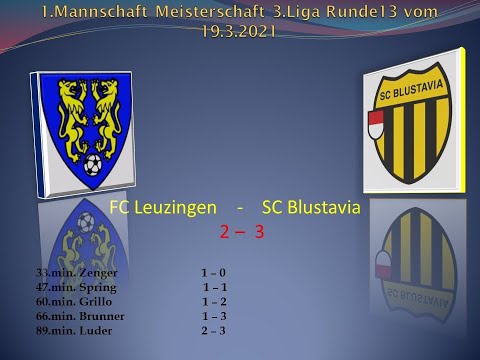 1.Mannschaft Meisterschaft 3.Liga FC Leuzingen - SC Blustavia