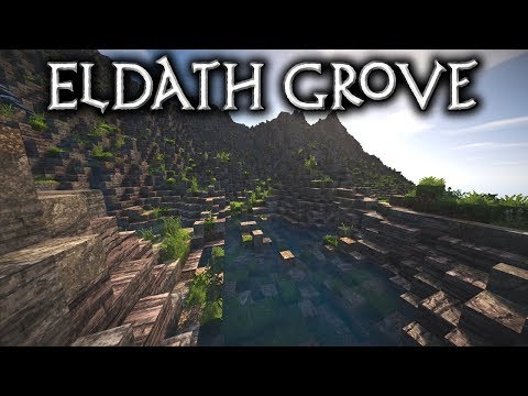 Minecraft: Eldath Grove - Ep1 Waterfalls, Ponds & Streams (Let's Build)