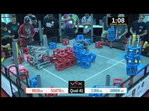 2015 VRC Tech Q41 - 8926 5347B vs 1366 3880K - 26 to 81 - VEX Worlds 2015 - Technology Division
