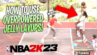 HOW TO USE OVERPOWERED JELLY SCOOP LAYUPS IN NBA 2K23! (UNGUARDABLE) BEST TUTORIAL