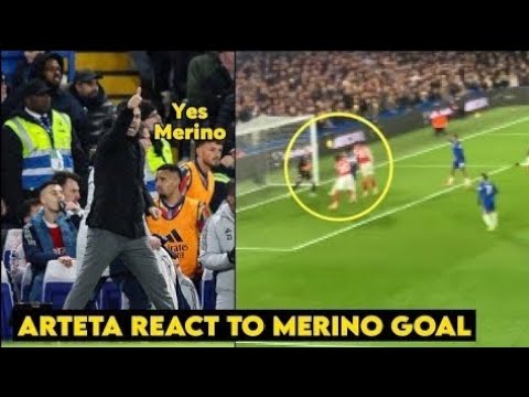 ARTETA EXPLODES WITH EMOTION AS MERINO’S LAST-MINUTE EQUALISER SHOCKS CHELSEA! 🔥⚽
