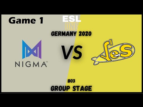 Team Nigma vs Yellow Submarine Game1 |BO3| - ESL ONE Germany 2020 GroupStage Dota 2 Highlights!