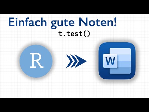 APA7 leicht gemacht: t-Test aus R korrekt in Word berichten