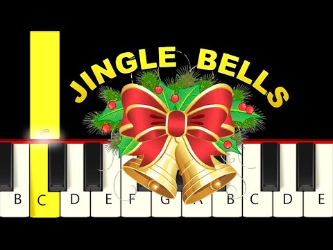 Jingle Bells - Christmas - Very Easy and Slow Piano Tutorial - Beginner