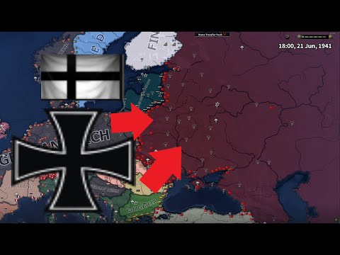 What if the Baltic Union had participated in Operation Barbarossa |Hoi4 Timelapse