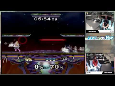 vsHsv s1e7 – Cynic (Fox) vs Tieske (Marth) – Winners Bracket – Melee
