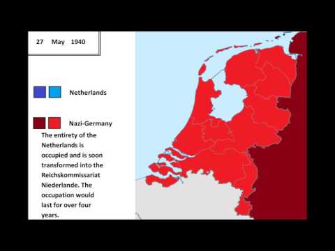 The invasion of the Netherlands 1940, every hour