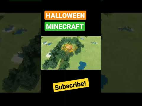 Landscape of Minecraft - MINECRAFT HALLOWEEN Build Hacks #minecraft #shorts  #landscapeofminecraft