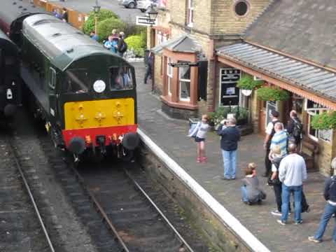 Class 20 Loco D8059 Whistles into Arley - 5 Oct 2013