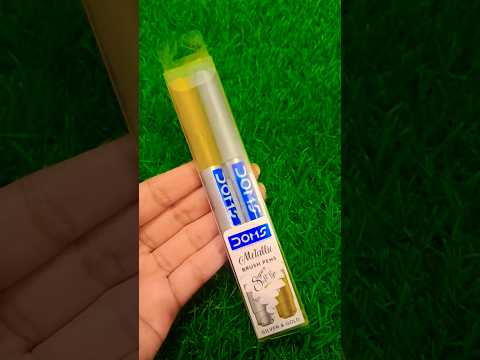 Doms Metallic Brush Pens🤩✨ #youtube #art #drawing #diy #calligraphy #trending #viralshort #artist