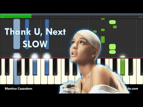 Ariana Grande Thank You Next Slow Piano Tutorial w Chords