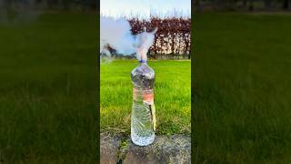 Experiment: firework in water bottle #shorts