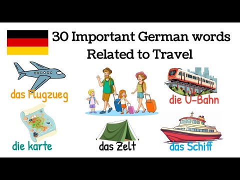 30 German Words Related to Travel | German Practice | A1-B2 Vocabulary | Learn German Free | Deutsch